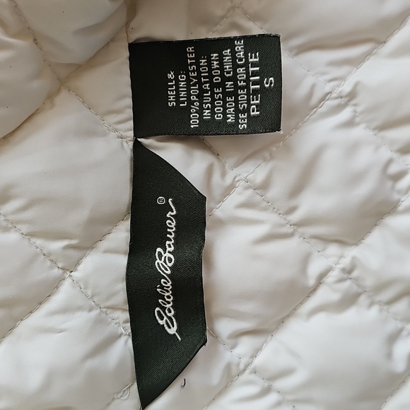 Eddie Bauer Goose Down Diamond Quilted Snowflake Embroidered Vest, Small / SP - Picture 4 of 15